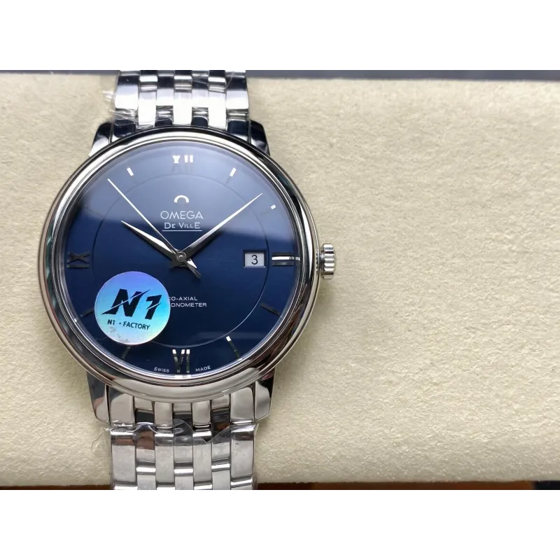 Omega De Ville 424.10.40.20.03.001 Replica - Blue Dial Stainless Steel