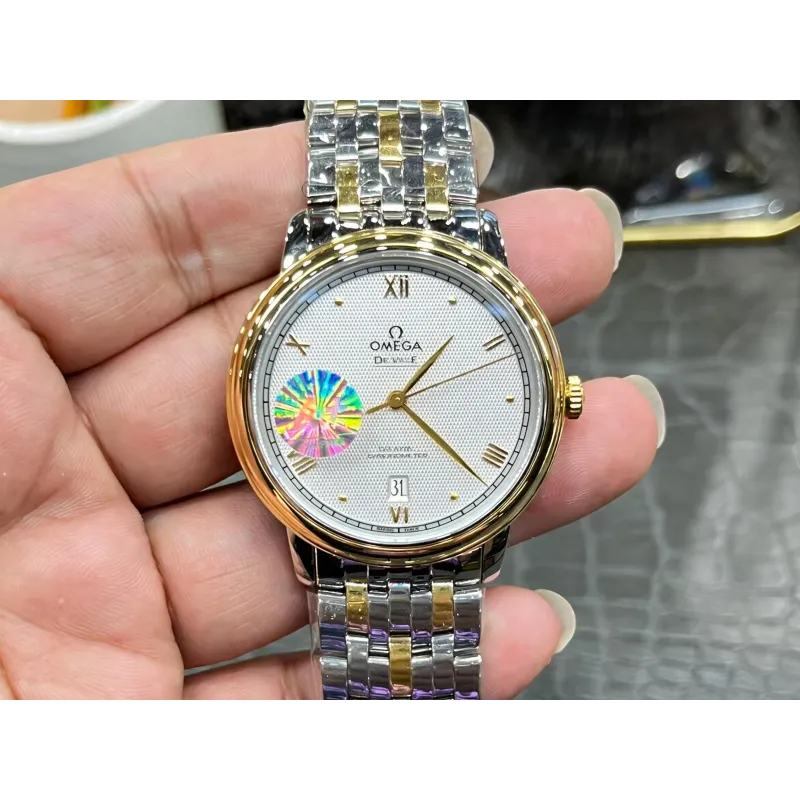 Omega De Ville 424.20.40.20.02.005 Replica - Silver Dial Two-Tone
