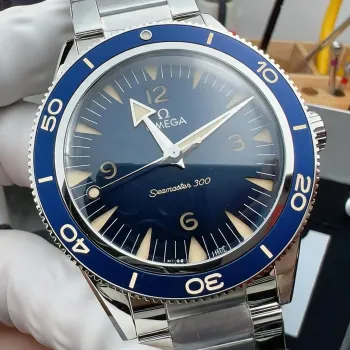 Omega Seamaster 234.30.41.21.03.001 Replica - Blue Dial Fluted Bezel