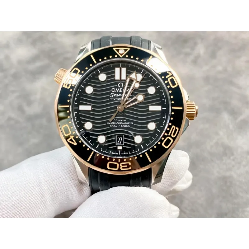Omega Seamaster Diver 300M 210.22.42.20.01.002 Replica - Black Dial Two-Tone