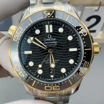 Omega Seamaster 210.20.42.20.01.002 Replica - Black Dial Fluted Bezel
