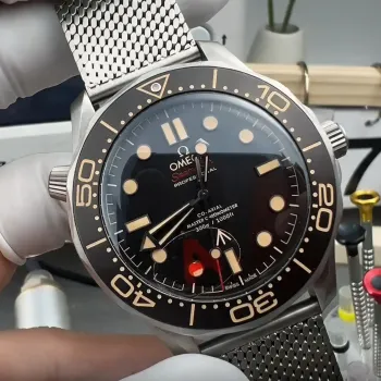 Omega Seamaster No Time To Die 210.90.42.20.01.001 Replica - Brown Dial Fluted Bezel