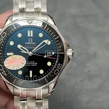 Omega Seamaster 212.30.41.20.01.003 Replica - Black Dial Fluted Bezel