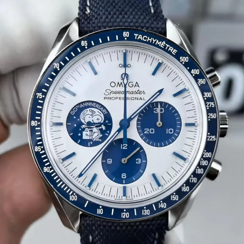 Omega Speedmaster 50th Anniversary Snoopy 310.32.42.50.02.001 Replica - White Dial