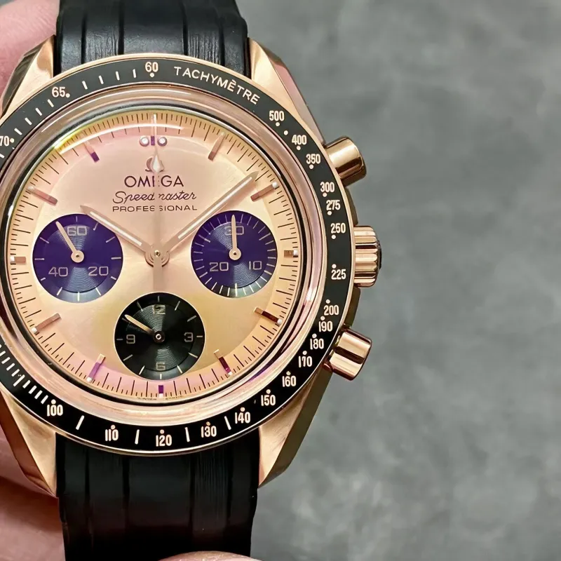 Omega Speedmaster Moonwatch Rose Gold 310.62.42.50.99.001 Replica - Rose Gold Dial