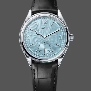 Rolex 1908 52506 Replica - Ice Blue Dial Fluted Bezel
