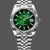 Rolex Datejust Wimbledon 126334 Replica - Green Dial Fluted Bezel