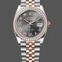 Rolex Datejust 36 Unisex 126281RBR Replica - Chocolate Brown Dial Diamond Bezel
