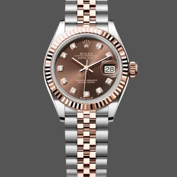 Rolex Datejust 28 Unisex 279171 Replica - Brown Dial Fluted Bezel