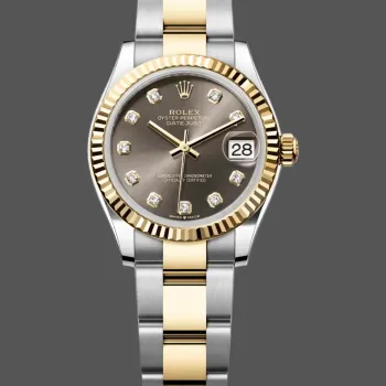 Rolex Datejust 31 Unisex 278273 Replica - Grey Dial Fluted Bezel