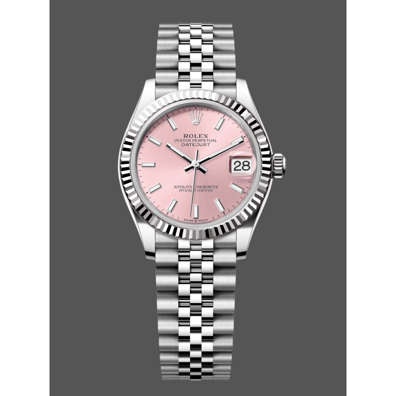 Rolex Datejust Women's 278274 Replica - Pink Dial Fluted Bezel