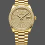 Rolex Day-Date 40 228398TBR Replica - Gold Dial Diamond Bezel