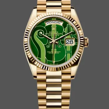 Rolex Day-Date 36 Vienna Philharmonic Unisex 128238-VIO Replica - Green Dial