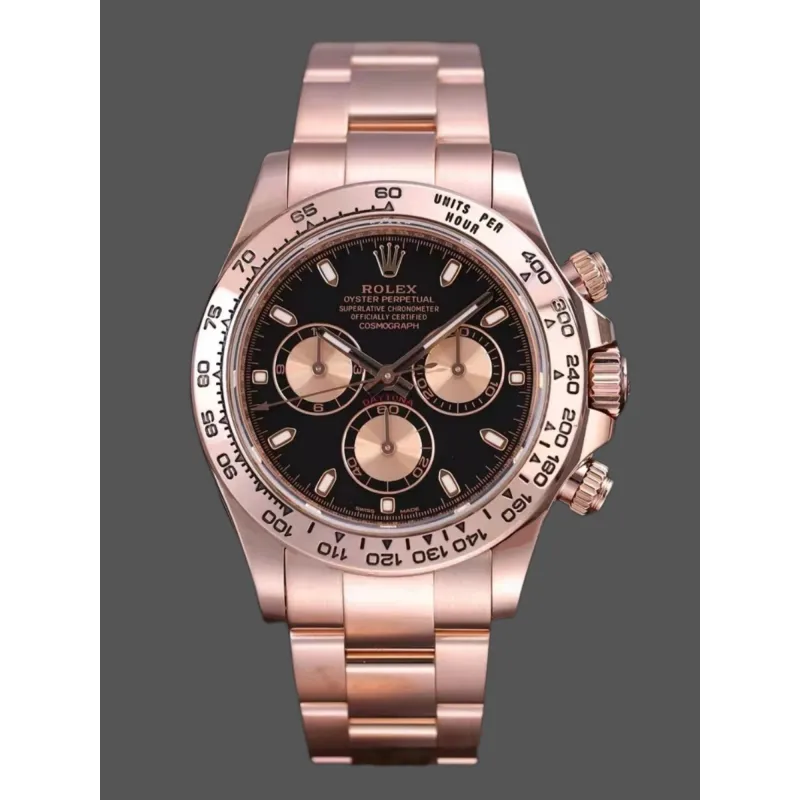 Rolex Daytona Reverse Panda 116505 Replica - Black Dial Oyster