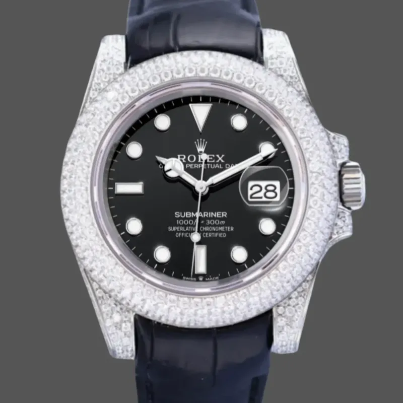 Rolex Submariner Hulk 116610 Replica - Black Dial Diamond Bezel