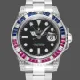 Rolex GMT-Master II Pepsi 126710BLRO Replica - Black Dial Diamond Bezel