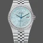 Rolex Land Dweller 127386 Replica - Ice Blue Dial Diamond Bezel