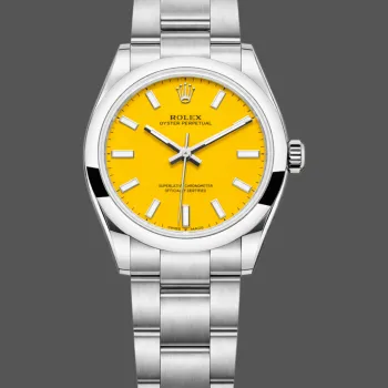 Rolex Oyster Perpetual 31 Unisex 277200 Replica - Yellow Dial Oyster