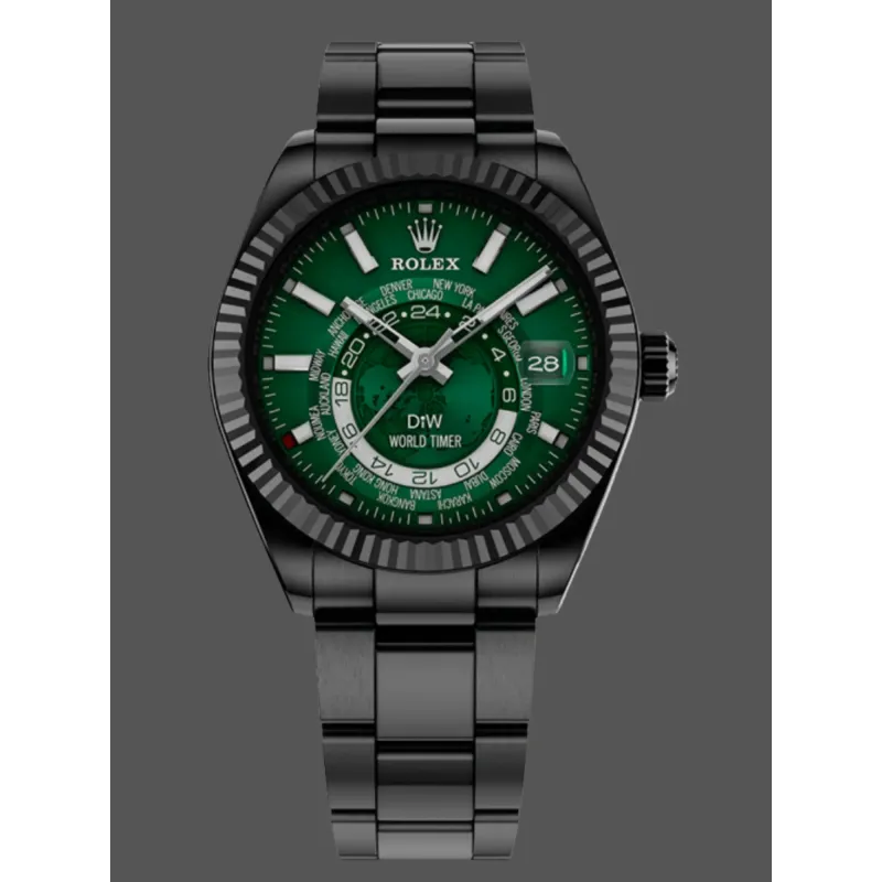Rolex Sky-Dweller 326934 Replica - Green Dial Oyster