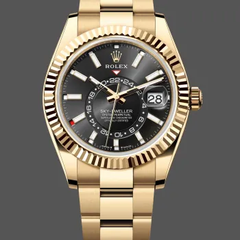 Rolex Sky-Dweller 336938 Replica - Black Dial Two-Tone