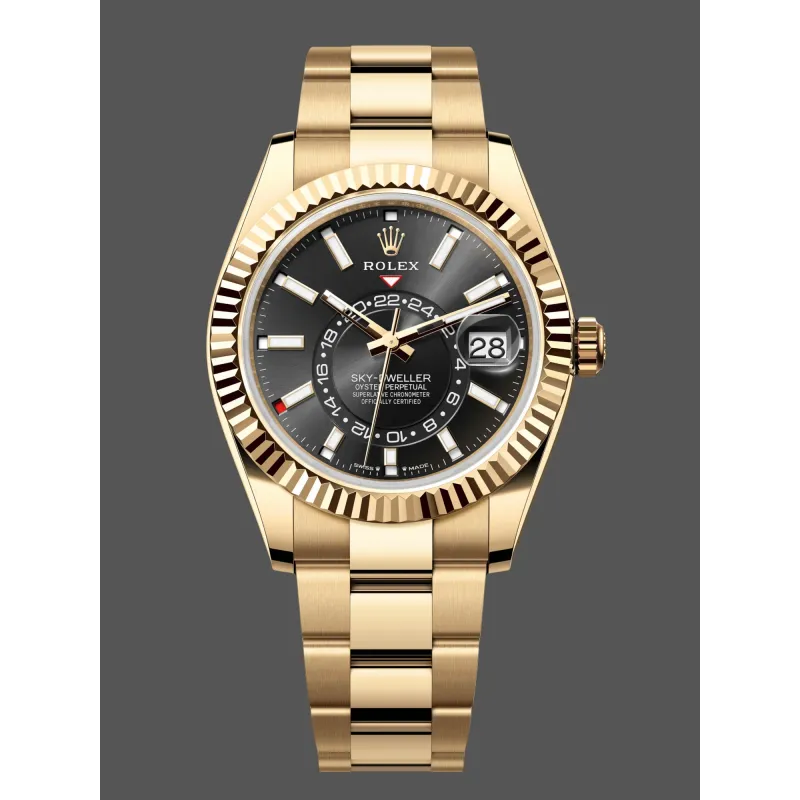 Rolex Sky-Dweller 336938 Replica - Black Dial Two-Tone