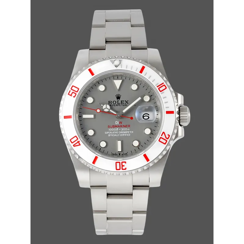 Rolex Submariner Hulk 116610 Replica - Grey Dial Fluted Bezel