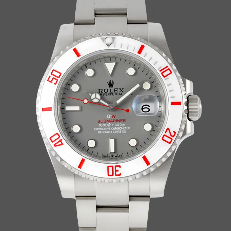 Rolex Submariner Hulk 116610 Replica - Grey Dial Fluted Bezel