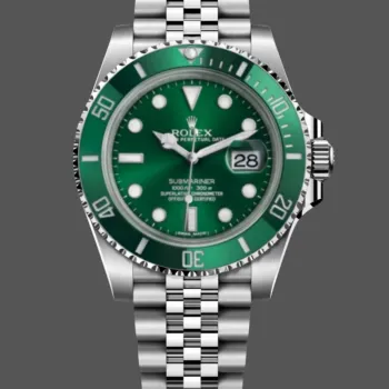 Rolex Submariner Hulk 116610LV Replica - Green Dial Fluted Bezel