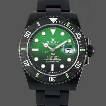 Rolex Submariner Hulk 116610LV Replica - Black Dial Fluted Bezel