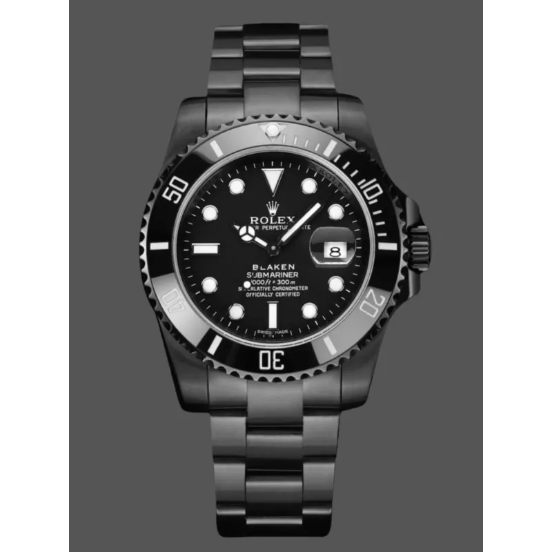 Rolex Submariner 116610LN Replica - Black Dial Fluted Bezel