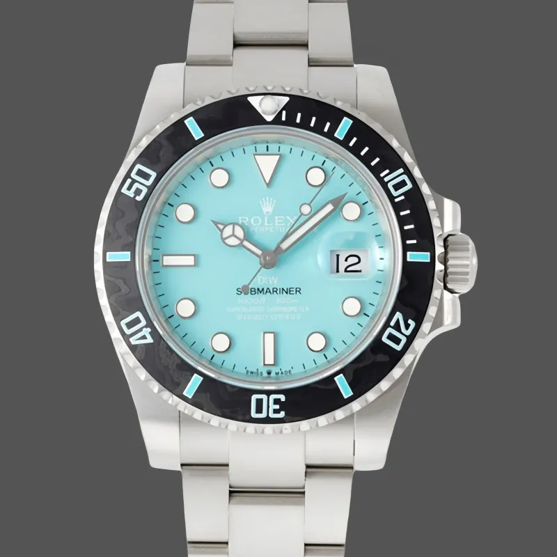 Rolex Submariner DIW Replica - Ice Blue Dial Fluted Bezel