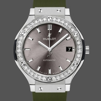 Super Clone Men's Hublot Classic Fusion 42MM Men's Grey Dial Grey