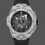 Super Clone Men's Hublot Big Bang Sang Bleu II Titanium Pavé 418.NX.1107.RX.1604.MXM20 Black Dial