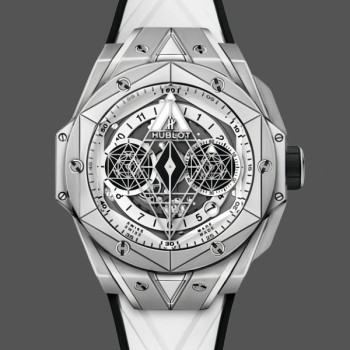 Super Clone Men's Hublot Big Bang Titanium 42MM 418.NX.2001.RX.1604.MXM20 Transparent Dial