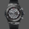 Mens Hublot Big Bang Unico Carbon 45mm 411.QX.1170.RX Black Replica Watch Image