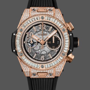 Super Clone Men's Hublot Big Bang 44mm  421.OX.1180.RX.0904 Black Skeleton Dial