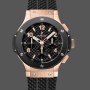 Super Clone Men's Hublot Big Bang 301.PB.131.RX 44MM Black Rubber Strap Black