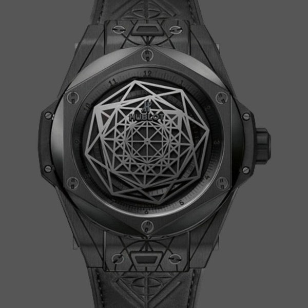 Mens Hublot Big Bang 45mm Mens  415.CX.1114.VR.MXM17 Black Replica Watch Image