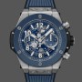Super Clone Men's Hublot Big Bang-421.NL.5170.RX, 44mm Mat Blue Skeleton Dial
