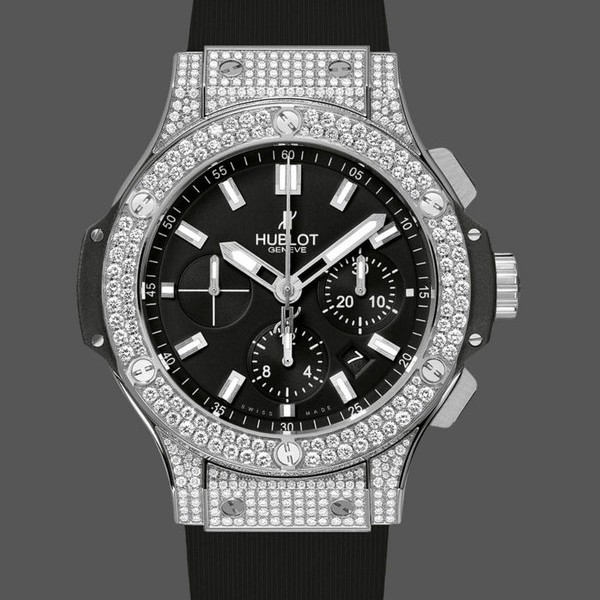 Mens Hublot Big Bang Chronograph 301.SX.1170.RX.1704 44mm Black Replica Watch Image
