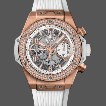Super Clone Men's Hublot Big Bang Diamond-441.OE.2011.RW.1104, 42mm Transparent