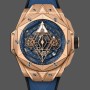 Super Clone Men's Hublot Big Bang Sang Bleu II King-418.OX.5108.RX.MXM20 Blue Transparent