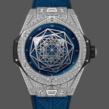 Super Clone Men's Hublot Big Bang Sang Bleu 45mm Titanium 415.NX.7179.VR.1704.MXM18 Blue