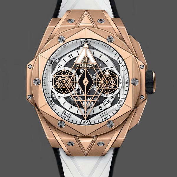Mens Hublot Big Bang Titanium 42MM Mens  418.OX.2001.RX.MXM20 Transparent Dial Replica Watch Image