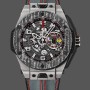 Super Clone Men's Hublot Big Bang Unico Ferrari 45mm 401.NJ.0123.VR Black Skeleton Dial