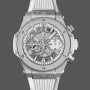 Super Clone Men's Hublot Big Bang Unico-441.NE.2011.RW, Titanium, 42mm Transparent