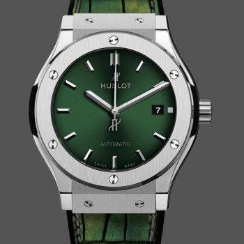 Super Clone Men's Hublot Classic Fusion Green Dial 511.NX.8970.LR Green Dial