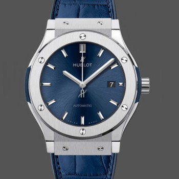 Super Clone Men's Hublot Classic Fusion Automatic Blue Dial 542.NX.7170.LR Blue Dial