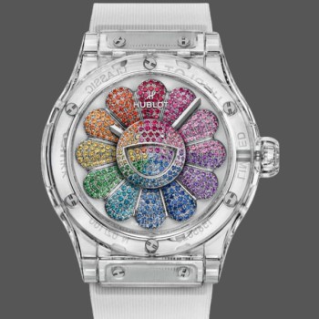 Super Clone Men's Hublot Classic Fusion 45mm Black Ceramic - 507.JX.0800.RT.TAK21 Colourful