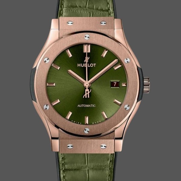Mens Hublot Classic Fusion-542.OX.8980.LR, 42mm, Men’s Green Replica Watch Image
